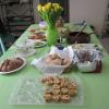 Some of the delicious food. Tim Healy provided the beautiful daffodils.