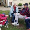 Taking a rest from their hard work at
the plant sale